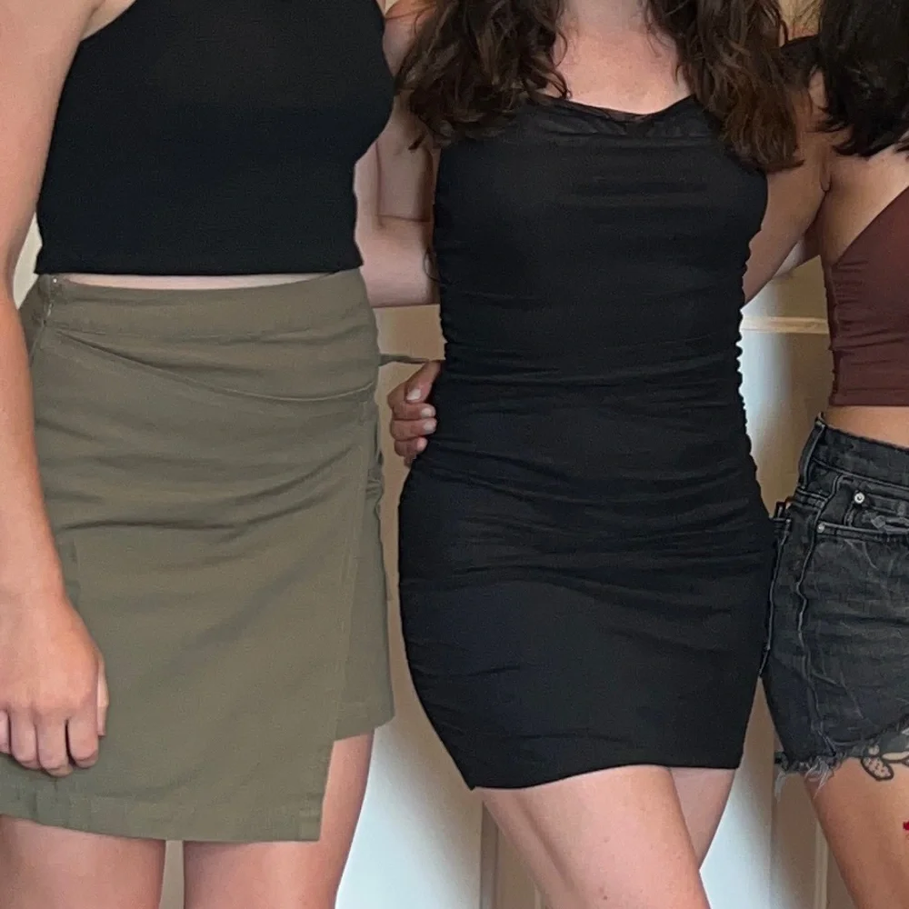 Urban Outfitters Green Khaki Cargo Skirt
